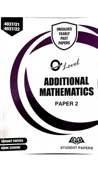 Additional Maths Paper 2